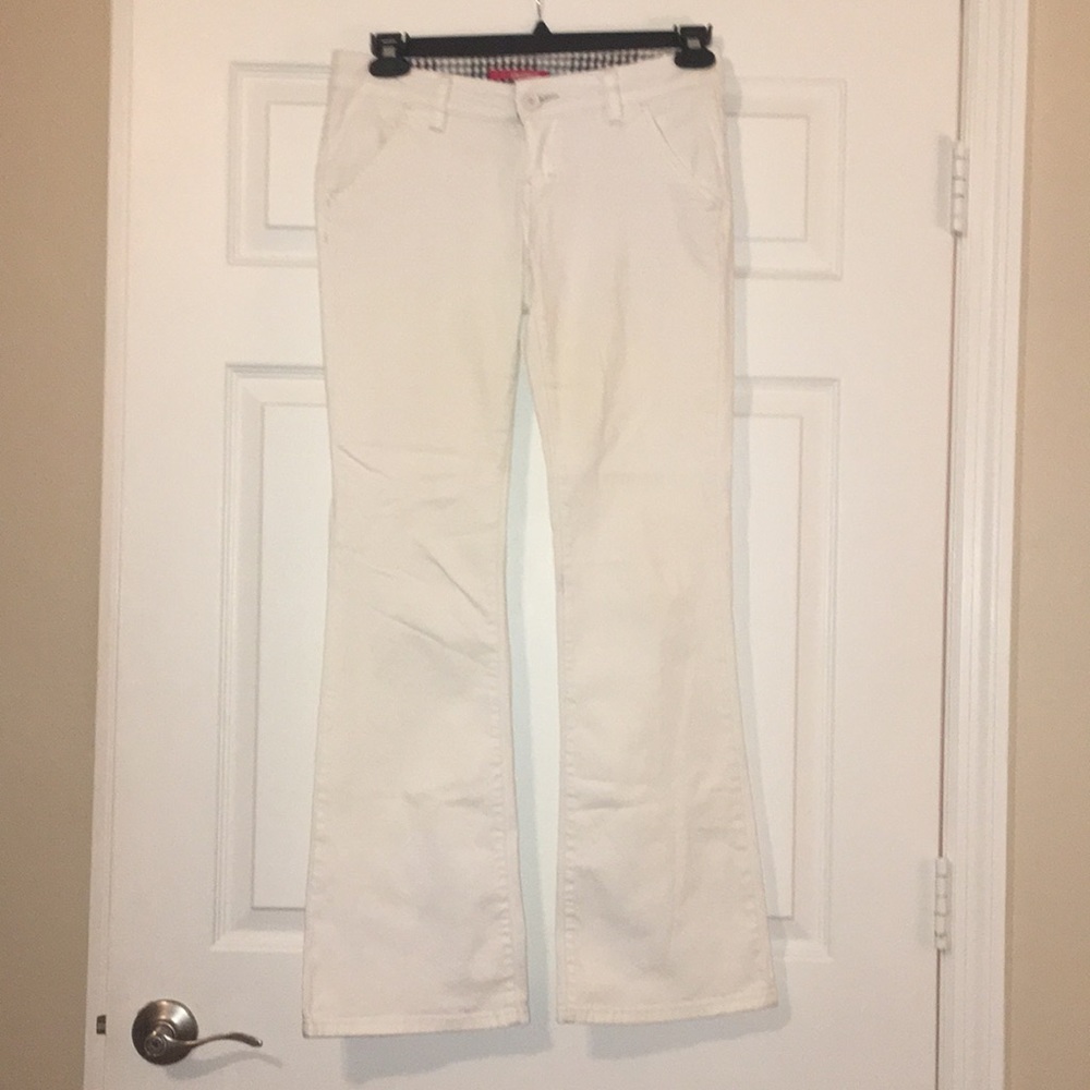 White Flare Pants